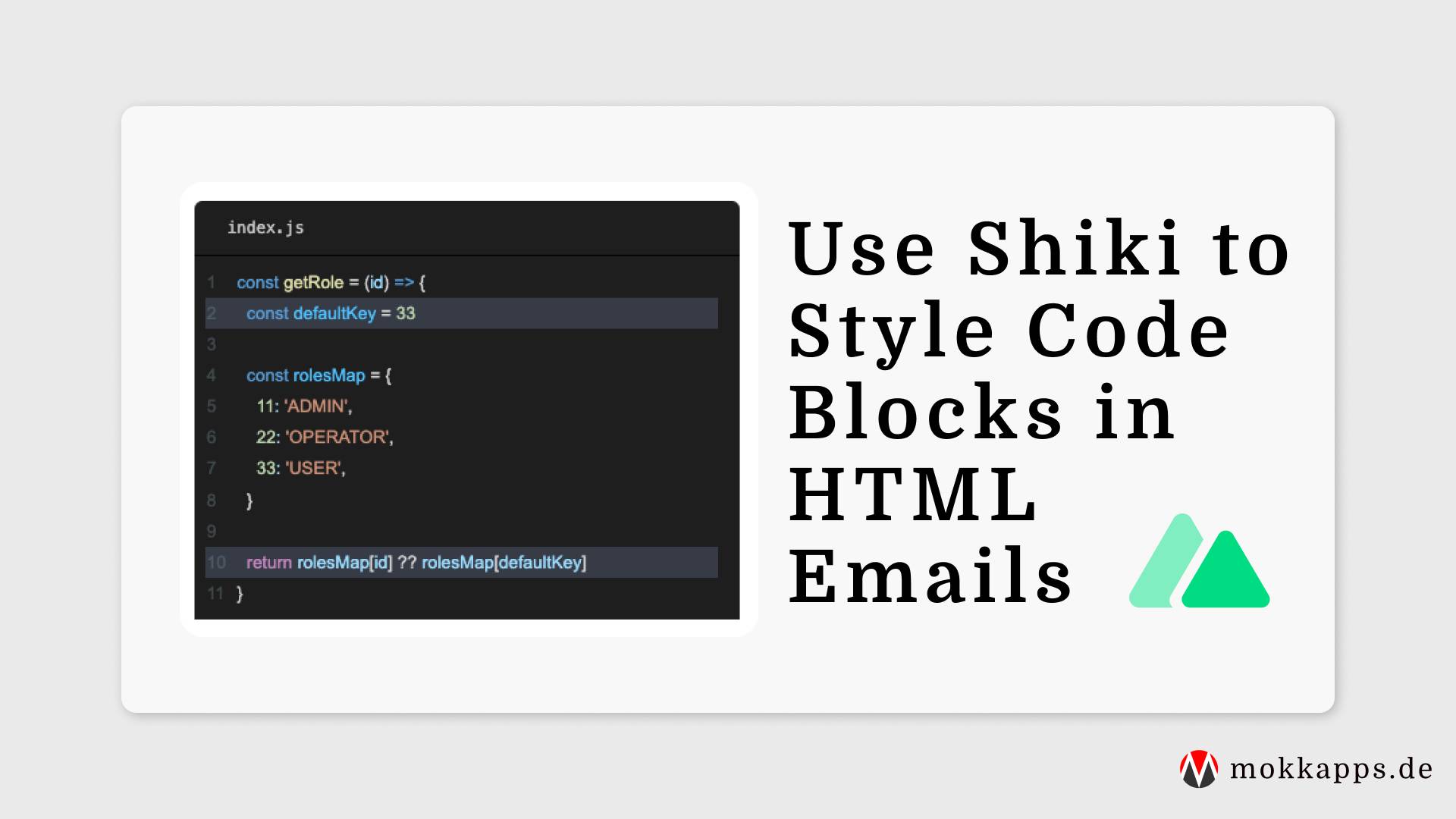 Use Shiki to Style Code Blocks in HTML Emails Image