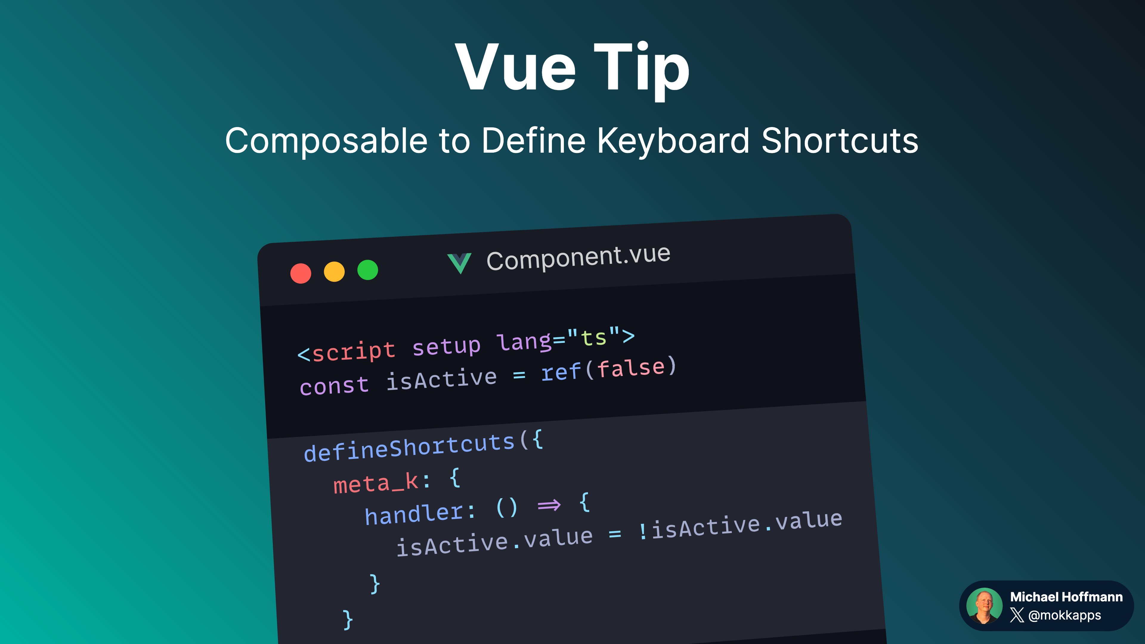 Vue Tip: Composable to Define Keyboard Shortcuts Image